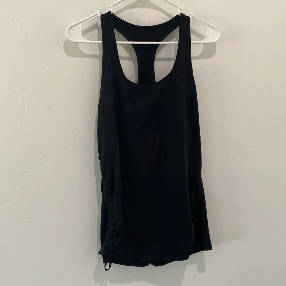 Fabletics Black Ruched Tank - Picture 3 of 7